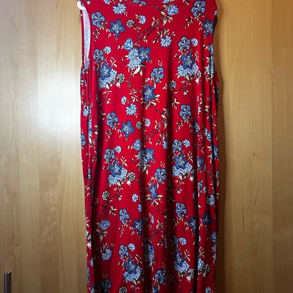 Floral red dress size16/18 - Picture 2 of 6